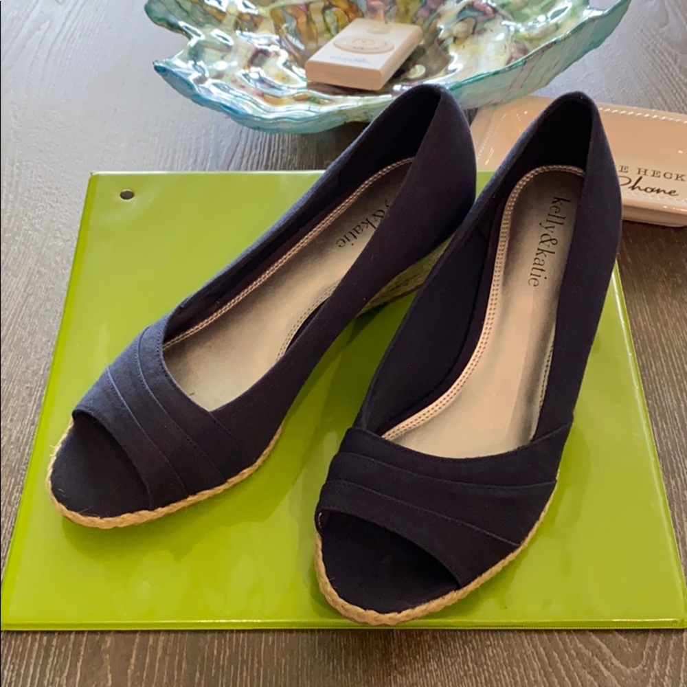Kelly & Katy Navy Espadrilles